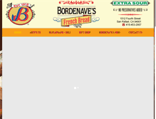 Tablet Screenshot of bordenavesbakery.com